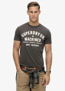 SUPERDRY Machined Goods Workwear Tee - Vintage Black