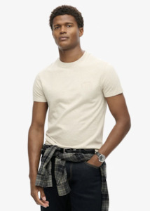 Superdry: SUPERDRY Essential Logo T-Shirt - Oat Cream Marle