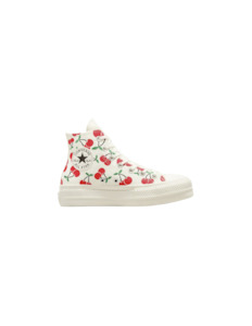 CONVERSE ALL STAR CT Lift Cherry On Hi - Egret/Red
