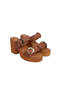 Kathryn Wilson: KATHRYN WILSON Iona Mule - Tan Calf