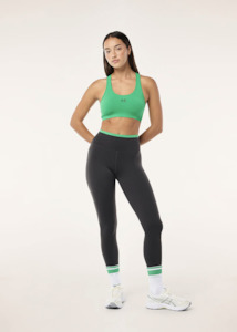P.E NATION Vita Full Length Legging - Caviar/Kelly Green