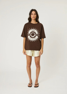 REMAIN Beach Bound Tee - Cocoa
