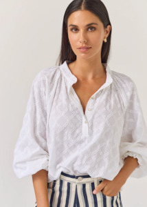 Tuesday Label: TUESDAY LABEL Artist Top - White Deco