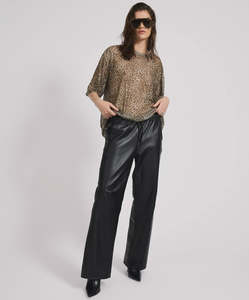 One Teaspoon: ONE TEASPOON Mesh Striped Kobe Tee - Khaki