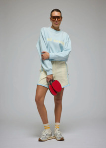 Araminta James: ARAMINTA JAMES Mi Scusi Sweatshirt - Washed Glacier