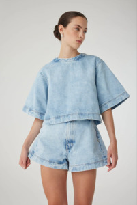Nobody Denim: NOBODY DENIM Luna Top - Cloud Wash