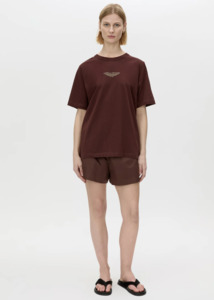 Camilla Marc: CAMILLA & MARC Janice Logo Tee - Chocolate