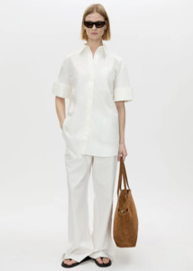 CAMILLA & MARC Winslow Short Sleeve Shirt - Soft White
