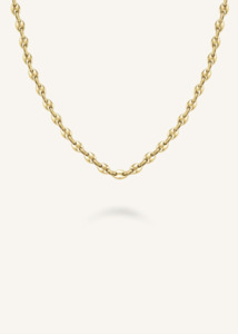 Rosefield: ROSEFIELD Coffee Bean Chain Necklace - Gold