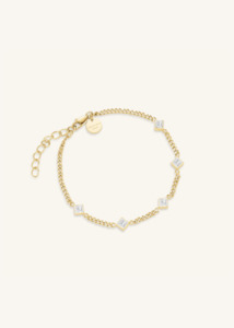 ROSEFIELD Playful Crystal Bracelet - Gold