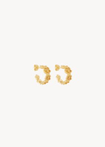 BY CHARLOTTE Bloom With Grace Hoops - 18k Gold Vermeil