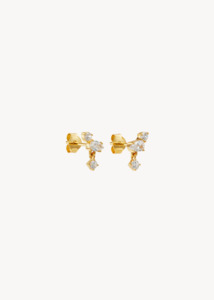 BY CHARLOTTE No Rain No Flowers Stud Earrings - 18k Gold Vermeil