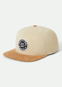 Brixton: BRIXTON Oath III Snapback - Sand/Light Brown Corduroy