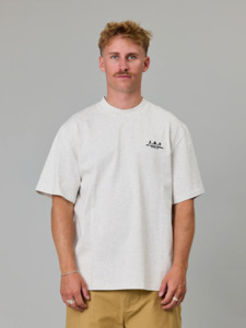 JUST ANOTHER FISHERMAN J.A.F Heavy Shore Tee - Silver Marle