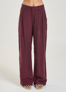 Pants: SUMMI SUMMI Boss Pant - Kina Pinstripe