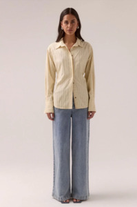 Shirts: SOVERE Brynn Shirt - Lemonade Stripe