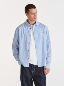 LEE Bateman Shirt - Sky Blue Stripe