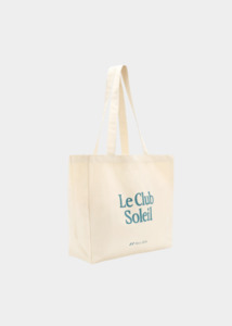 New Arrivals: LE SPECS Canvas Tote Bag - Cream Teal