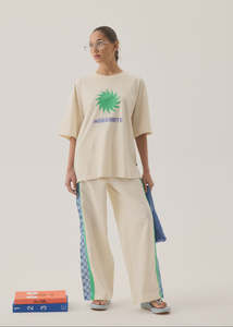 New Arrivals: ARAMINTA JAMES Margarita Oversized Tee - Natural