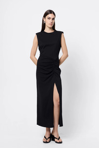 New Arrivals: MOSSMAN Solide Midi Dress - Black