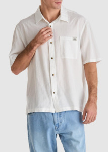 Mens: LEE Box Cutter Shirt - White Night
