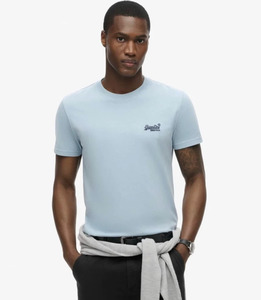 Mens: SUPERDRY Essential Logo Tee - China Blue