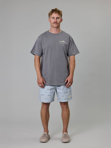 JUST ANOTHER FISHERMAN Bluewater Critters Sea Tee - Charcoal