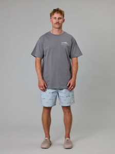 JUST ANOTHER FISHERMAN Mullet Stack Volley Shorts - Sterling Blue