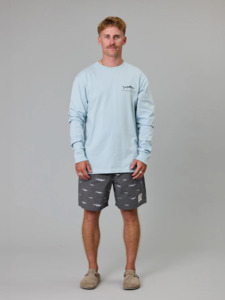 JUST ANOTHER FISHERMAN Mullet Stack Volley Shorts - Antique Black