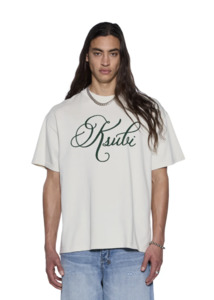 Mens: KSUBI Prestige Biggie Short Sleeve Tee - Antique White
