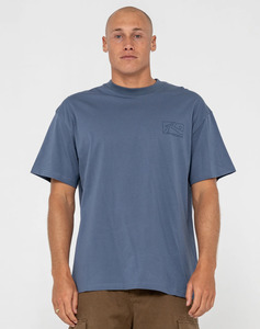 RUSTY Boxed Out Tee - China Blue