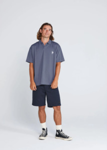 Thing Thing: THING THING Stride Tee - Slate Blue