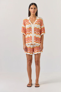 Tuesday Label: TUESDAY LABEL Umpire Shorts - Chevron