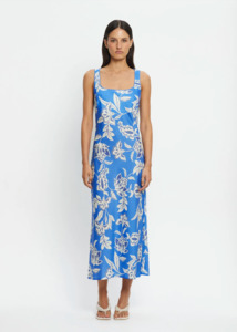 Kivari: KIVARI Ren Midi Dress - Blue