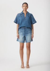 Outland Denim 1: OUTLAND DENIM Eden Mid Short - Astronaut