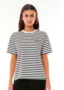 Huffer: HUFFER Oui Oui Classic Tee - Black/Chalk