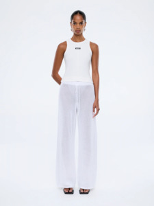 Ena Pelly: ENA PELLY Harper Crochet Pant - Vintage White