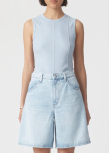Nobody Denim: NOBODY DENIM Panelled Rib Tank - Bluebell