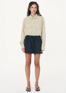 Rowie: ROWIE Jessica Cargo Mini Skirt - Washed Ink