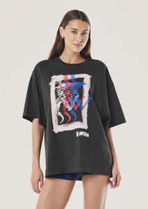P E Nation: P.E NATION Precint Oversize Tee - Asphalt