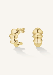 ROSEFIELD Statement Bamboo Earrings - Gold