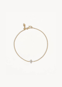 By Charlotte: BY CHARLOTTE Crystal Bloom Bracelet - 18k Gold Vermeil