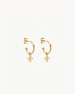 BY CHARLOTTE Live In Light Hoops - 18k Gold Vermeil