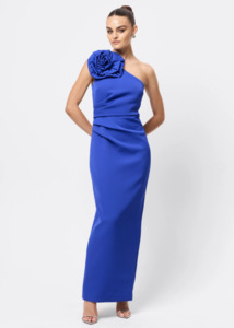 Dresses: MOSSMAN Dreamstate Maxi Dress - Cobalt
