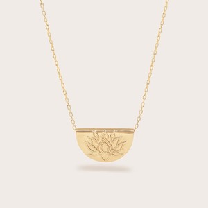 New Arrivals: BY CHARLOTTE Short Lotus Necklace - Gold