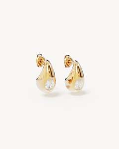BY CHARLOTTE Dewdrop Earrings Small - 18K Gold Vermeil
