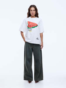 New Arrivals: ENA PELLY Watermelon Tee - Vintage White