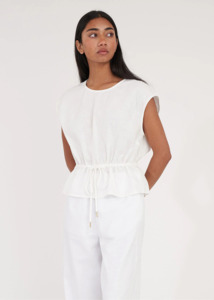 HUFFER Lin-In Briar Top - Chalk