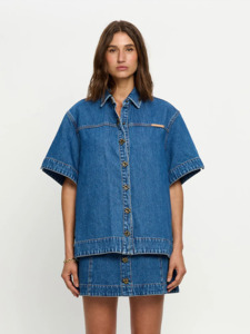 KIVARI Marla Denim Shirt - Indigo