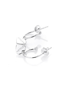 STOLEN GIRLFRIENDS CLUB Heart Anchor Sleeper - Stirling Silver